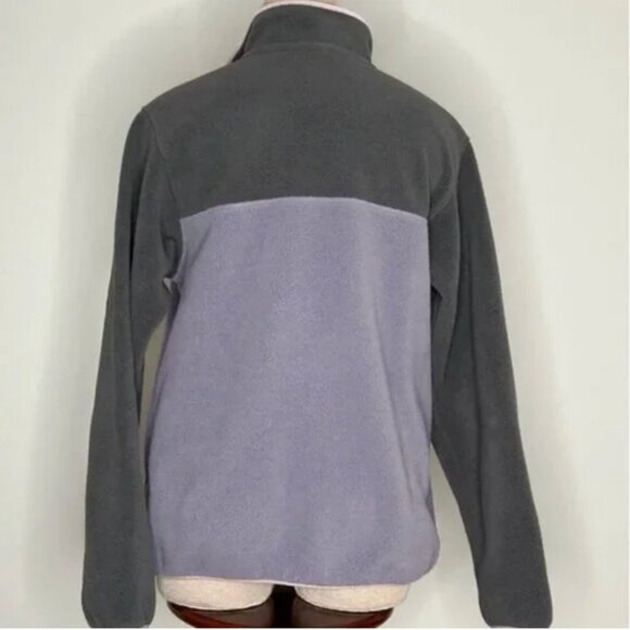 Patagonia Women's Lightweight Synchilla Snap-T Pullover Purple Gray Size Medium - Picture 2 of 8
